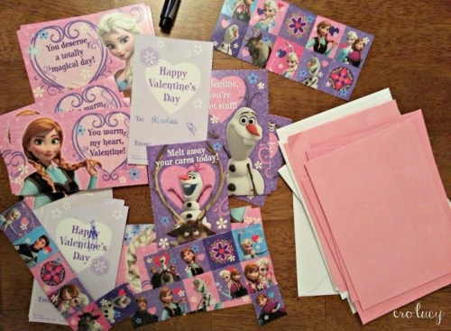 Frozen valentine cards