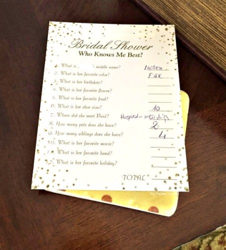 Matrimonio americano - Bridal shower games