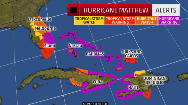 primo-uragano-hurricane-matthew