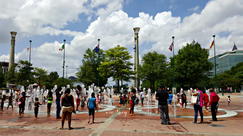 Atlanta in un weekend - centennial park splash pad