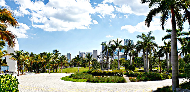 Museum Park, view across Perez Art Museum Miami