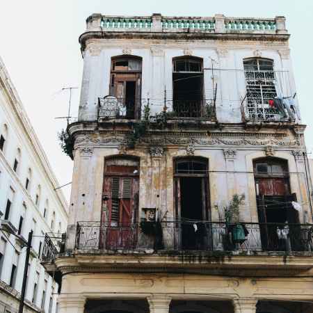 city street building house