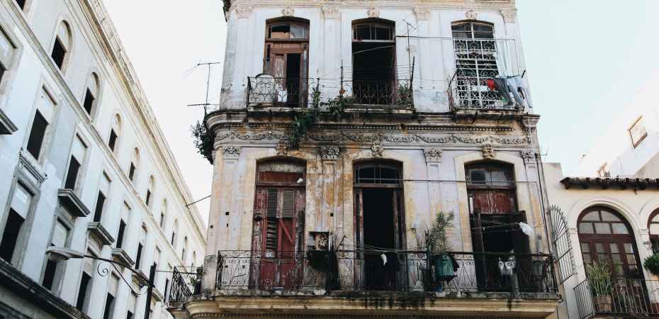 city street building house